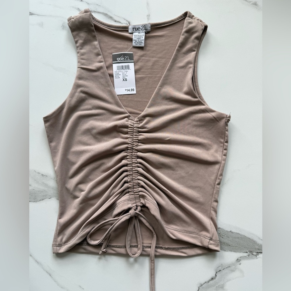 NWT Ruched Tank Top!